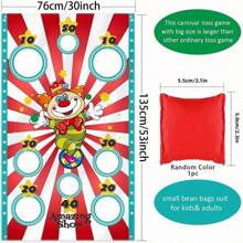1set, July 4th Carnival Game Sandbag Banner - Outdoor Party Banner And Birthday Celebration Props - Patriotic Party Supplies And Home Decoration