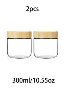 2pcs/4pcs/6pcs 480ml 16.23oz Glass Jars,Overnight Oats Containers With Lids,Kitchen Glass Canisters,Oat Container With Lid,Glass Storage Container Airtight Food Jars With Wood Lids,Glass Cup,Food Storage Containers,Seasoning Jars,Oat Cup,Yogurt Cup,Breakfast Cup,Grain Jar,Salad Cup,Can Enter Dishwasher,For Yogurt - Multicolor - View 12