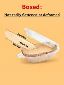 25/50/100 件方形不粘空气炸锅内衬羊皮纸,耐高温防油烘焙垫,一次性空气炸锅纸,空气炸锅烘焙纸,食品纸盘和防油纸,适用于烘焙面包、蛋挞、土豆、海鲜、糕点,防水、防油、耐热、烤箱配件、烘焙工具、厨房小工具、厨房配件,用于烘焙、烹饪微波炉用品 - 方形 - 查看 8