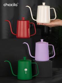 choxila 1 件带盖不锈钢手冲咖啡壶、咖啡壶、滴滤咖啡制作工具 - 350ml/12oz、600ml/20oz 返校季 - 咖啡壺 - 查看 12