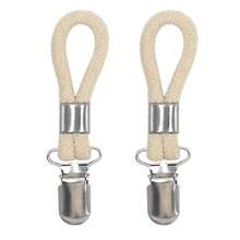 2/5 Stücke Geschirrtuchklemmen zum Aufhängen, Metall Küchenhandtuch Klammern mit Aufhängeschlaufe und Tuchhalter für Zuhause Küche Bad Schränke Tuchhalter