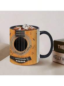 1 件，330ml/11oz 内部颜色黑色陶瓷独特吉他贝斯钢琴设计陶瓷咖啡杯适合音乐爱好者 - 2025 年新品，330ml/11oz 多功能陶瓷杯/咖啡杯/茶杯/牛奶杯/早餐杯/水杯 回到学校 - 黃色 - 查看 10