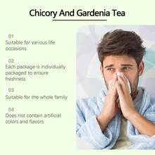 Chicory And Gardenia Herbal Tea Ready To Eat Convenient | Orange Peel & Chrysanthemum – Cool Relief From Heat| 20 Tea Bags - 2 PC-40 TEA BAGS - View 4