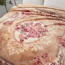 JML Embossed Pattern 1 Ply Fleece Blanket, 9lbs, Soft Polyester, Hand Wash, Modern Print - Ideal For Autumn And Winter Seasons