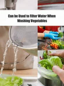 Fine Mesh Splatter Screen - Stainless Steel Air Fryer Splatter Guard With Anti-Splash Cover - Anti-Oil Splash Mesh Pot Cover - Ideal For Home Cooking - Kitchen Accessories