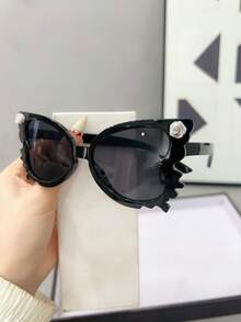 1pc Children's Plastic Frame Glasses, Suitable For Daily Use