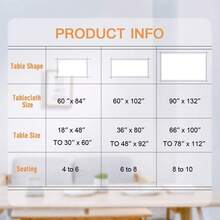 6 Pack White Round Table Cloth - 90Inch (228cm) Quality Tablecloth Table Cover For Wedding/Banquet/Restaurant/Party. - Black - View 5