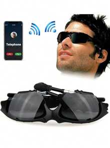 Auricular inalámbrico Bluetooth con función manos libres y gafas deportivas polarizadas para hombres y mujeres, gafas inteligentes con micrófono incorporado para ciclismo al aire libre, conducción y pesca