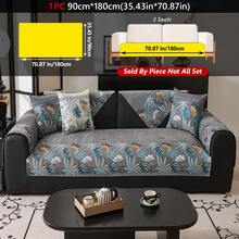 1PC Tropical Print Sofa Cushion Modern High Sense Style Living Room Home Decoration Sofa Cover For Single 2 Persons 3 Persons 4 Persons Sitting Sofa Chenille Fabric Jacquard Knitting Process Pet Anti-Dirty Sofa Cover Cushion