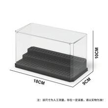 Building Blocks Mini Figure Display Cabinet Compatible With Stackable Without Assembling A Clear Dust Case