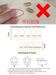 24 Cái/bộ Móng tay giả màu đỏ rượu vang đỏ trang nhã & đơn giản, thích hợp cho sinh viên, nữ văn phòng, tiệc tùng, hẹn hò, đeo hàng ngày Dụng cụ làm móng - Màu Đỏ Sâu - Xem 8