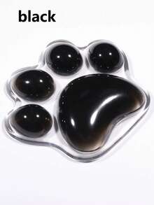 1 件装透明硅胶鼠标垫，带可爱爪子设计，办公室腕托垫，3D 防滑猫爪形手枕，丝滑亲肤防水桌垫 - 彩色 - 查看 7