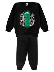 Kit 6 Peças Moletom Infantil Menino 1 ao 14 Inverno 3 Blusas + 3 Calças - Envio Imediato