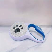 Laisse rétractable pour chien mignonne avec paillettes en diamant de 5 mètres