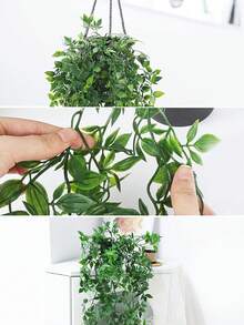 1 Stück künstliche Hängepflanze, Fake Hängepflanze, Topfpflanze, künstlicher Eukalyptus, Mandala Reben Topfpflanze, geeignet für Innen- und Außendekoration von Familiengärten, Hochzeiten, Partys, UV-beständige Begrünung, Fake Dekorationsblumen, Blätter, tropische Blätter, geeignet für Hochzeiten, Gärten, Höfe, Fensterboxen, Landhausdekoration, grüne Fake-Pflanzen, Valentinstag Party Dekoration, Valentinstag, Geschenke