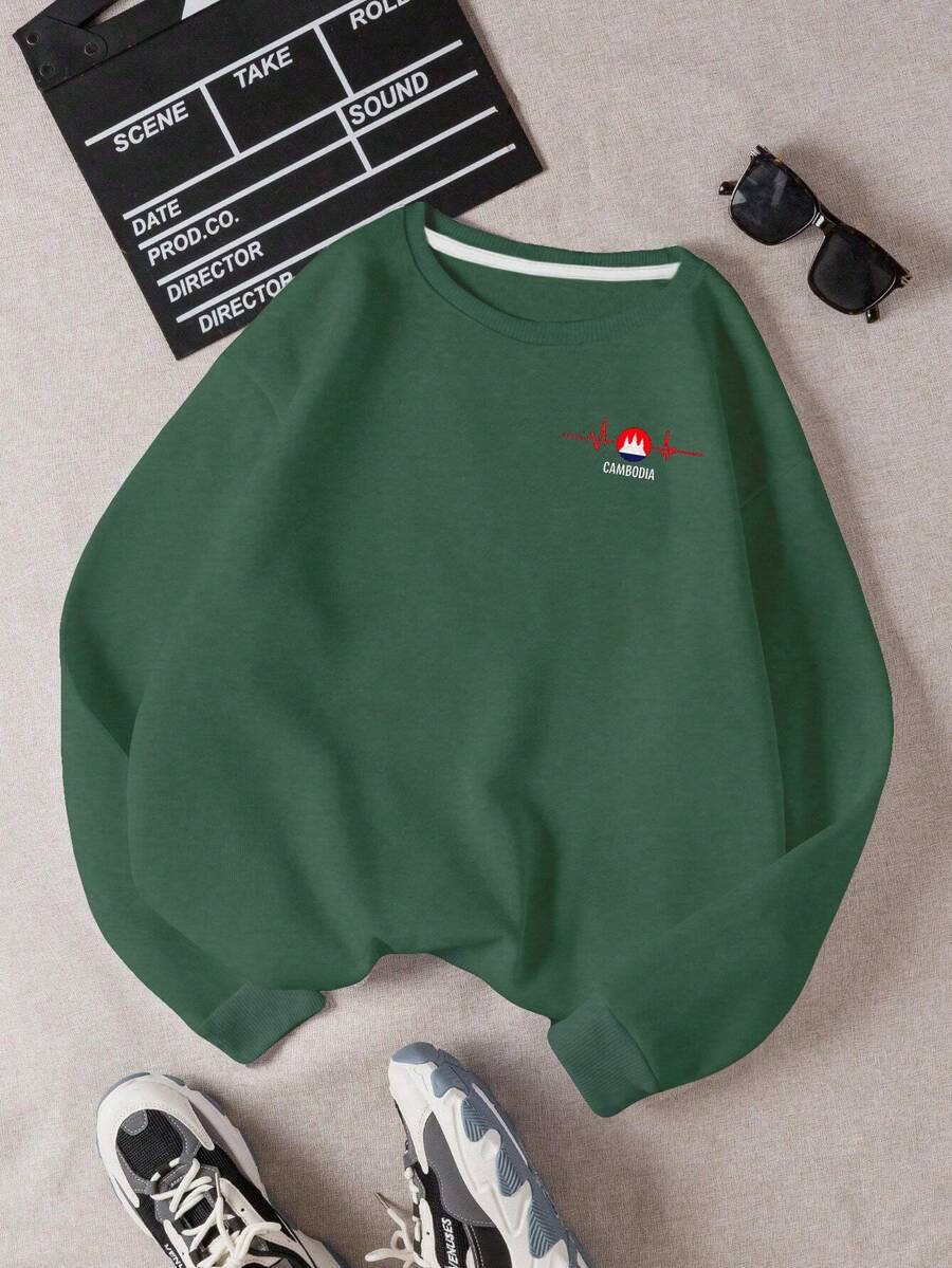 Cambodia Heartbeat Design Women's Fashion Sweatshirts