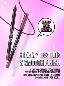 Misslyn Waterproof Colored Eyeliner Pencil, Long-Lasting Color, Smooth And Moisturizing Texture, Available In Matte, Pearl, And Glitter Finishes, Easy To Create Rich And Precise Lines, Can Be Trimmed With A Pencil Sharpener, Smudge-Proof, Waterproof, Long-Lasting, Sweat-Resistant - 209 Đỏ Tím - Xem 7
