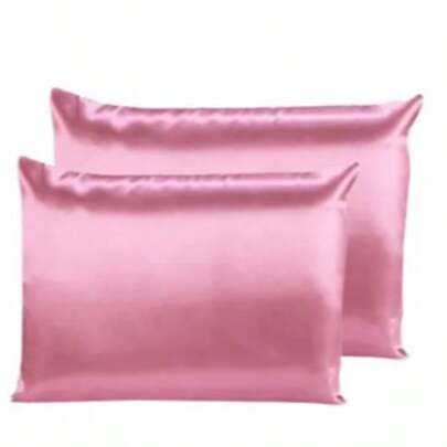 Kit 02 Fronhas de Cetim Antifrizz 50x70 Diversas Cores.