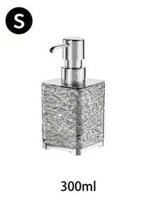 1 pieza, dispensador de jabón de 300ml/400ml con diseño de glaciar moderno y simple, botella de espuma de lujo, bomba fácil, ideal para champú, gel de baño, detergente de lavandería, jabón de platos, uso en el hogar y viajes, accesorio de baño