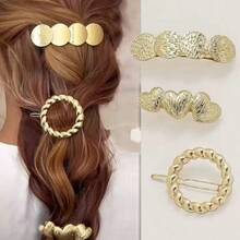 Metal Niche Design Spring Clamp Hair Clips For Women 2025 New High-End Straight Edge Clip Side Hair Clip Bangs Clamps