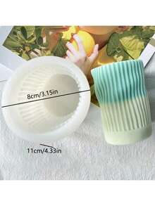 Creative Abnormal Cylinder DIY Handmade Fragrance Plaster Multifunctional Silicone Mold - White - View 4