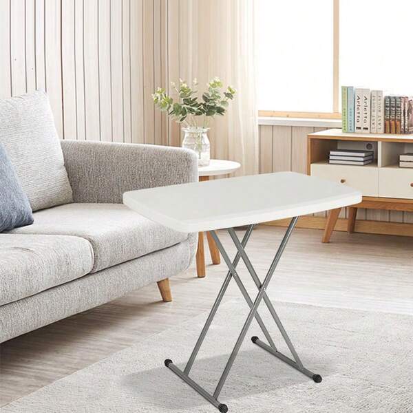 Table pliante, 76*50*50-74cm, Table de Salle à Manger familiale, Petite Table rectangulaire pliante pour le Camping en plein air