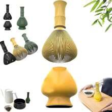 Matcha Whisk, Matcha Whisk With Matcha Whisk Stand, Matcha Whisk, Resin Matcha Whisk Chasen,Brush Handcrafted Traditional Japanese Chasen For Authentic Tea Preparation Back To School