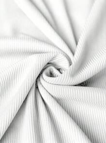 Mature Casual Men's Fashion Ribbed Textured Slim Fit Elastic Undershirt Tank Top