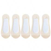 冰丝船袜女夏季薄款低帮隐形硅胶防滑打底夏季船袜 - 彩色 - 查看 9