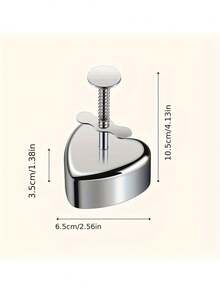 1pc Stainless Steel 304 Rice Ball/Sushi/Cake Mold Shaper, Safe Onigiri/Hamburger Patty Mold - Silver - View 8