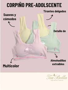 Top peadolescente Con detalle de Moño a centro t corazonxitos con relieve - Multicolor - Ver 8