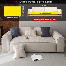 1件现代简约风格纯色沙发垫亲肤布艺加厚沙发套四季通用防滑防宠物防脏沙发罩适用于客厅卧室房间装饰高级感居家沙发套沙发罩客厅装饰