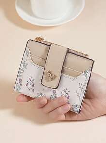 Ladies Elegant Floral Coin Purse, Multi Card Slots, Versatile Student Wallet - Multiple Colors Available