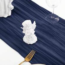 2/4/6/8/10pcs Cheesecloth Table Runner, Cheese Cloth Decorative Table Runners, Suitable For Bridal Shower, Boho Country Wedding, Party, Birthday Summer Gifts Beach Back To School School Supplies Room Decor