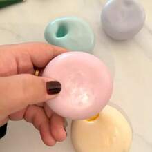 Handmade Squishy Play Ball, Rice Dumpling Pressed Stress Relief Toy, Super Soft Squeezable Pliable Ball, Sensory Fidget Toy - Multicolor - View 4