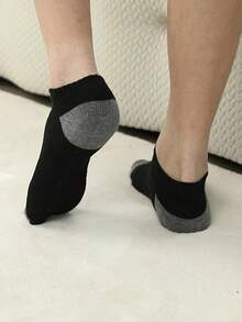 1/10/20 Pairs Men's Thick Padded Sole & Ankle Socks, Fashionable Low-Cut Short Socks For Men, Comfortable Breathable Casual Socks - Multicolor - View 4