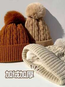 MilyModa Winter Hat, Cold Cap, Without Embroidery For Adults, Beret Cap - Grey - View 4