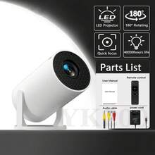 YK200 Portable Projector ,Be Applicable To Outdoor HDTV/USB/AV/SD Card ,Better Gift For Children , Can Upgrade Your Movie,TV&Gaming Experience Easy To Carry, Can Be Enjoyed Anytime, Anywhere Mini Portable  Projector,Can Upgrade Your Movie,TV&Gaming Experience With HD Compatible With HDTV/USB/AV/SD Card,Etc. - Xem 2