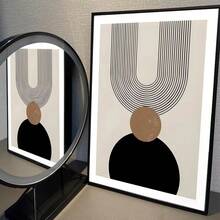 1 pieza / Set de 3 Pósteres de arte de pared Modernos Vintage Minimalistas Abstractos de Líneas Dibujadas en Papel Blanco, Decoración Retro para Sala, Bar, Cafetería, Arte de Lienzo sin Marco/Enmarcado para Sala de Juegos y Decoración del Hogar - Multicolor - Ver 67