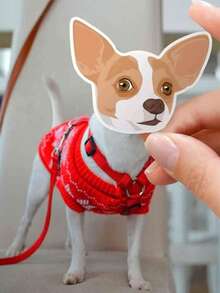 1/6张定制宠物贴纸,定制狗狗贴纸,定制猫咪贴纸,水瓶贴纸,送给狗妈妈的礼物,婚礼礼物,圣诞礼物,定制照片宠物贴纸,定制名字贴纸,个性化宠物照片狗狗猫咪名字贴纸,模切可定制防水乙烯基贴纸,适用于笔记本电脑、水瓶、手机壳等商品装饰贴纸,送给她、他、成人的礼物创意,装饰性,雕刻时尚,潮流,多彩,复古,可爱,简约,萌趣定制,独特,个性化宠物度假氛围,秋季装饰 - 彩色 - 查看 6