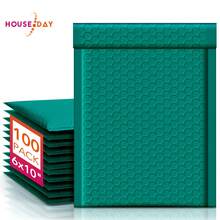 Bubble Mailers 6x10 Inch 100 Pack Forest Green Padded Envelopes Usable Size 6x9" Self Seal Bubble Envelopes Opaque Padded Mailers For Mailing Jewelry Makeup Small Business #0 - 墨綠色 - 查看 1