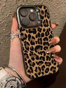 Cheetah,Leopard Print New Vibrant Color Leopard Print Artistic Protective Phone Case, Shockproof Cover Compatible With Apple IPhone 15, 16, 16 Pro Max, 14 Pro Max, 13, 11, 12, XR, XS And Galaxy A13 4G, A14, A04, A34