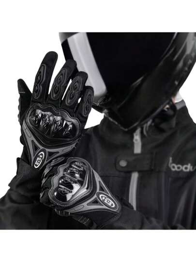 Guante Proteccion Moto Táctil Antideslizante Unisex Todo Uso Resistentes A Caídas y Al Desgaste, Transpirables y Ligeros Para Ciclismo Al Aire Libre