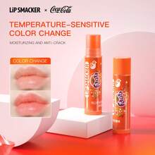 LIP SMACKER 2 件可口可乐合作润唇膏，水果汽水味，保湿滋养，有色唇彩，送给朋友和家人的绝佳礼物，LIPSMACKER - 淺粉色 - 查看 5