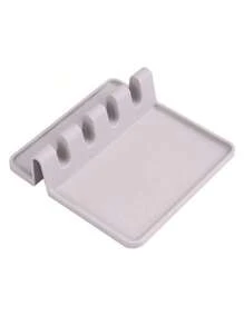 1PC Kitchen Silicone Utensil Rest With Drip Pad For Multiple Utensils, , Heat-Resistant Spoon Rest & Spoon Holder For Stove Top, Kitchen Utensil Holder For Ladles & Tongs