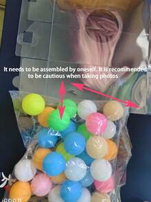 32pcs Ball Decor Outdoor Toy, Minimalist And Multifunctional - Multicolor - View 12