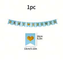 1 套“是个女孩”派对横幅字母婴儿淋浴彩旗 S 适合生日派对，完美的洗礼装饰 - 1套 - 查看 6