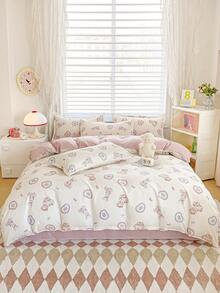 4PCS (1PC Duvet Cover+1PC Bed Sheet+2PCS Pillowcase) Student Dormitory Bunk Bed. - Multicolor - View 38