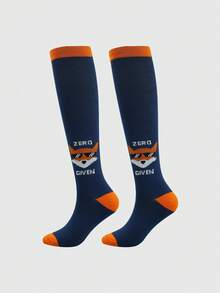 5 Pairs/1 Pair Women Cute Animal Pattern Compression Socks, Fashion Professional Outdoor Sports Micro-Compression Socks Suitable For Running, Cycling, Skipping, Camping, Hiking - Multicolor - View 13