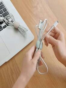 8/5/4/2/1/ 10PCS Mix And Match New Cable Storage Organizer, Data Cable Storage Buckle, Travel Data Cable Hub, Earphone Charging Cable Winding Storage Buckle